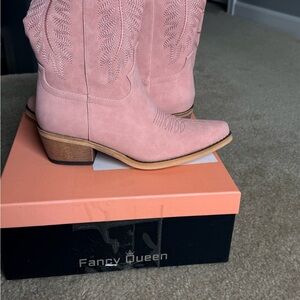 Pink Western Boots